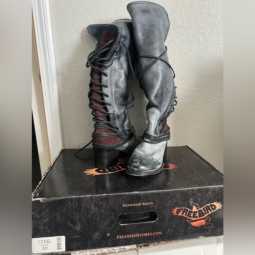 Free irl coal color size 10 worn once. Still have their bags and original box.